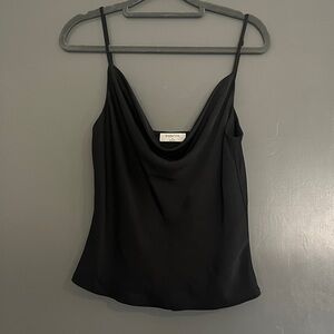 Aritzia Babaton Silk - effect cowl neck cropped cami